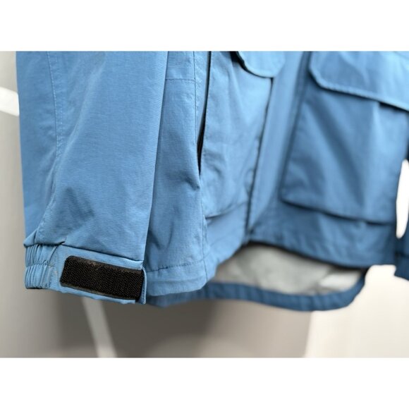 Duluth Trading Co. No-Rainer Waterproof Rain Jacket Men’s M Blue Hooded - Picture 5 of 16